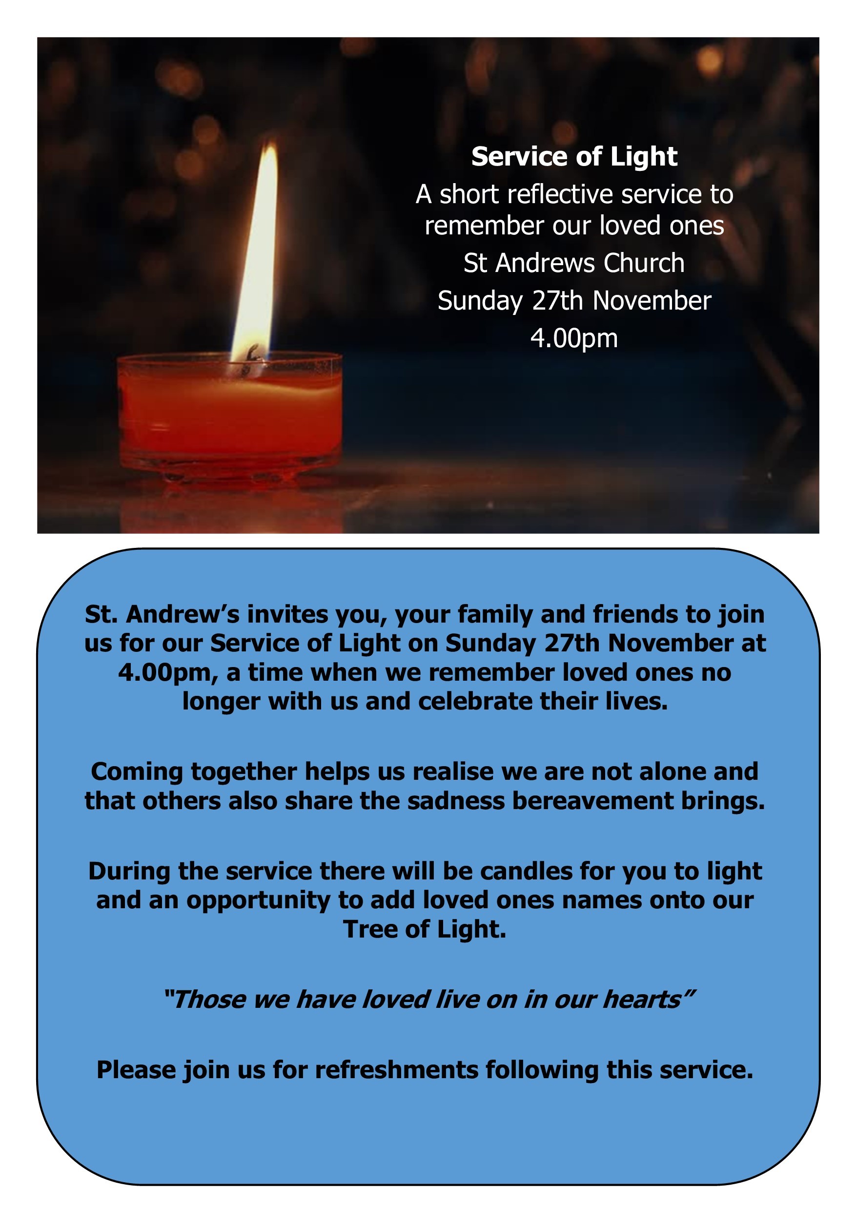 St Andrews Church Service of Light
